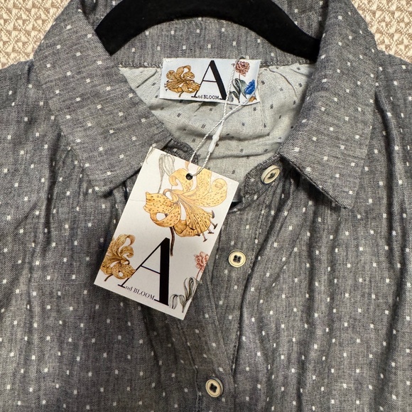 andBloom - Cotton blouse in timeless grey - one size - Picture 4 of 9